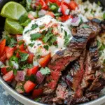 Steak Fajita Bowls with Pico de Gall