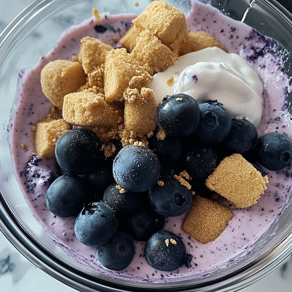 High-Protein Blueberry Cheesecake Bowl