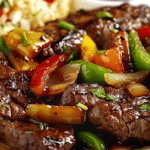 Pepper Steak with Bell Peppers and Onion