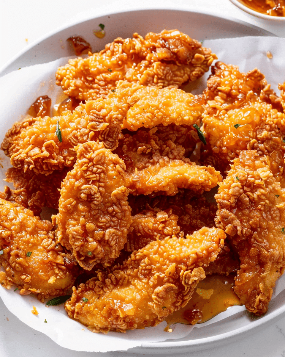 Baked Crunchy Hot Honey Chicken