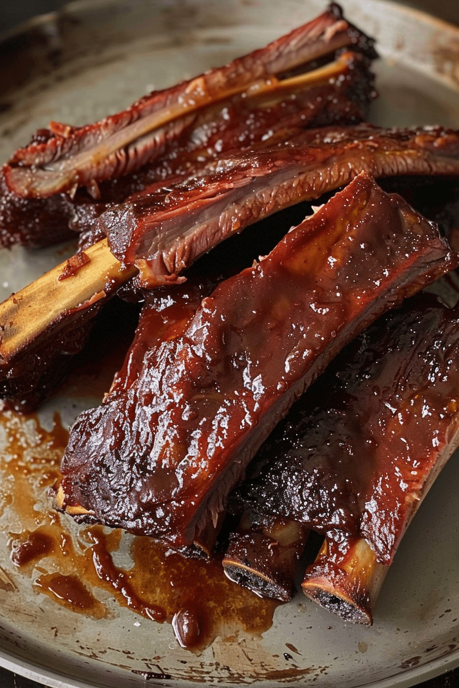 Slow Cooker Barbequed Beef Ribs