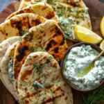 Greek Chicken Gyros with Homemade Tzatziki