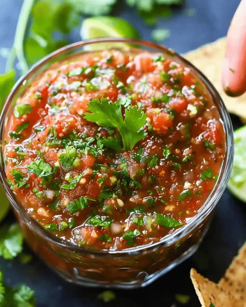 5-Minute Blender Salsa (Restaurant Style Salsa)