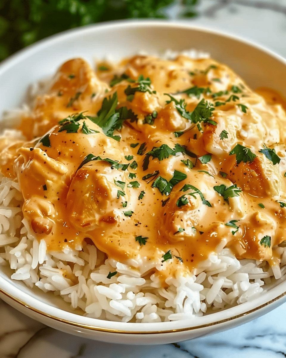 Creamy Smothered Chicken and Rice Recipe
