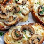 Gourmet Cheesy Mushroom and Garlic Toasts