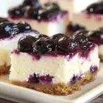 Lemon Cheesecake Squares with Blueberry