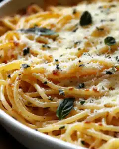 Cheesy Garlic Parmesan Spaghetti