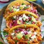 Slow Cooker Honey Chipotle Chicken Tacos