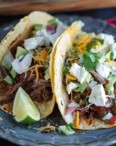 Slow Cooker Chipotle Beef Tacos