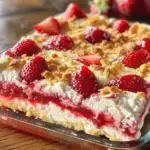 Heavenly Strawberry Cheesecake Dump Cake