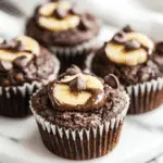 Flourless Chocolate Banana Muffins